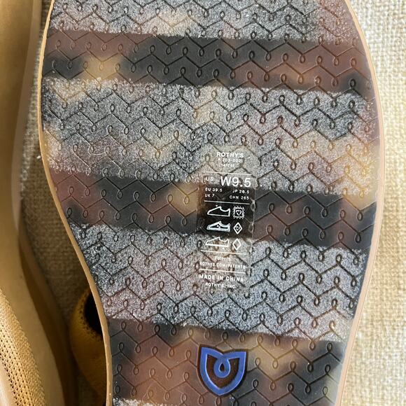 NWOB Rothy’s The Lightweight Wedge Sandal Beach Sand Woven, size 9.5 - Picture 9 of 9